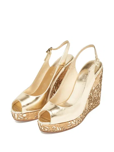 Pre-owned Jimmy Choo 100mm Metallic Sandals