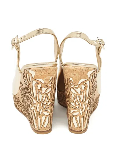 Pre-owned Jimmy Choo 100mm Metallic Sandals