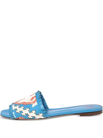 Pre-owned Valentino Garavani Leather Slides