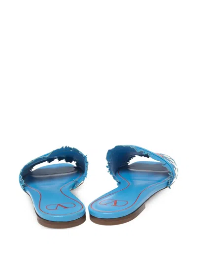 Pre-owned Valentino Garavani Leather Slides