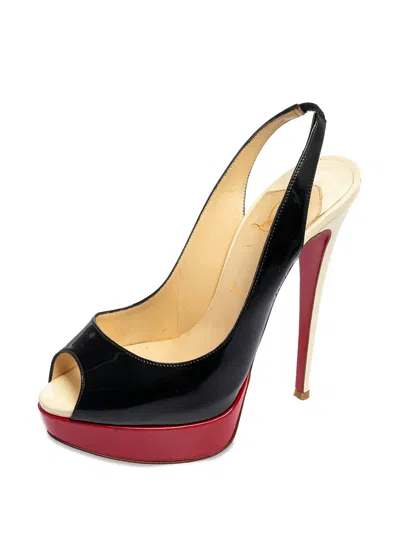 Pre-owned Christian Louboutin 150mm Colour-block Sandals