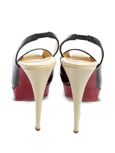 Pre-owned Christian Louboutin 150mm Colour-block Sandals