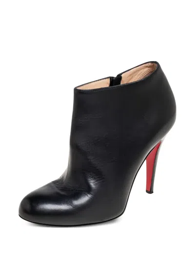 Pre-owned Christian Louboutin 100mm Belle Ankle Boots