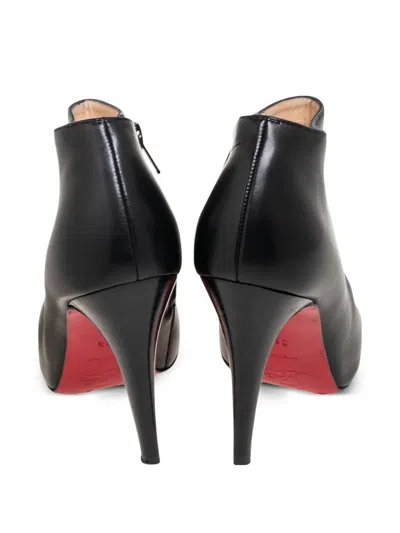 Pre-owned Christian Louboutin 100mm Belle Ankle Boots