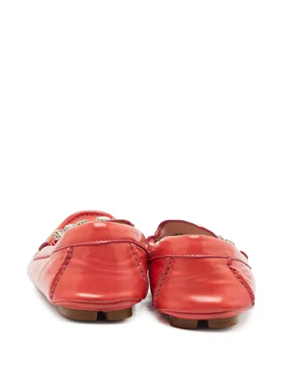 Pre-owned Miu Miu Embellished Loafers