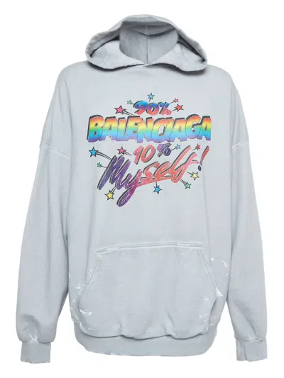 Pre-owned Balenciaga Graphic-print Hoodie
