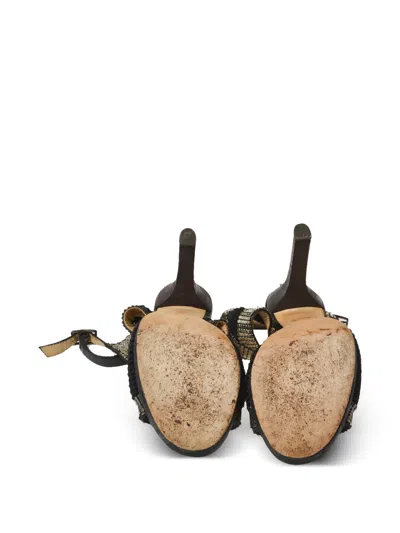 Pre-owned Jimmy Choo 120mm Mesh-detailed Sandals