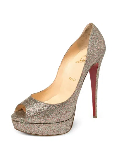 Pre-owned Christian Louboutin 150mm Lady Peep Pumps