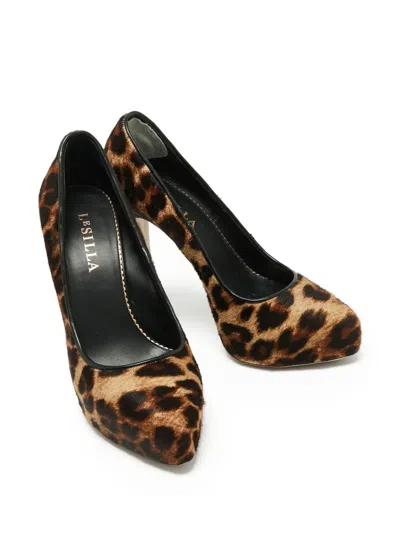Pre-owned Le Silla Leopard-print Stiletto Heels