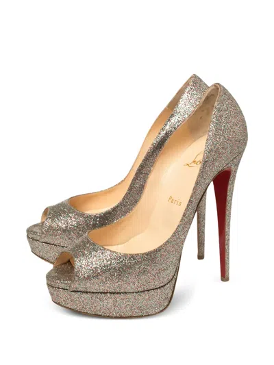 Pre-owned Christian Louboutin 150mm Lady Peep Pumps