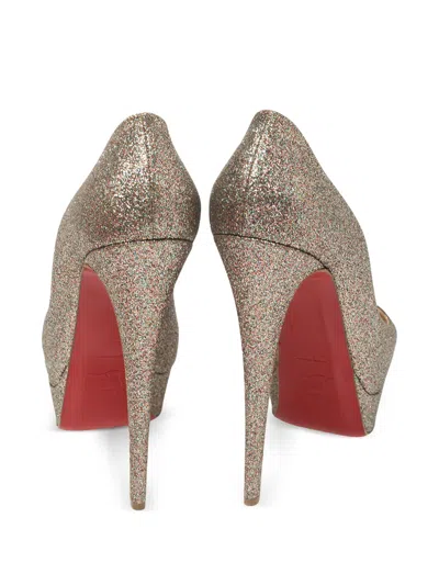 Pre-owned Christian Louboutin 150mm Lady Peep Pumps
