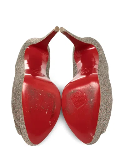 Pre-owned Christian Louboutin 150mm Lady Peep Pumps
