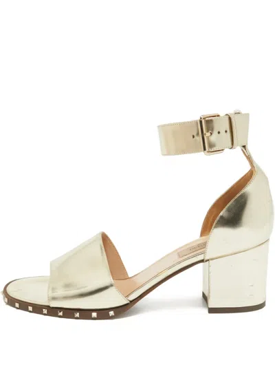 Pre-owned Valentino Garavani 60mm Metallic Sandals