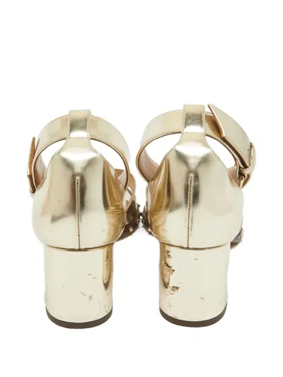 Pre-owned Valentino Garavani 60mm Metallic Sandals