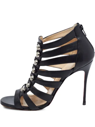 Pre-owned Christian Louboutin Denis Caged Heeled Sandals