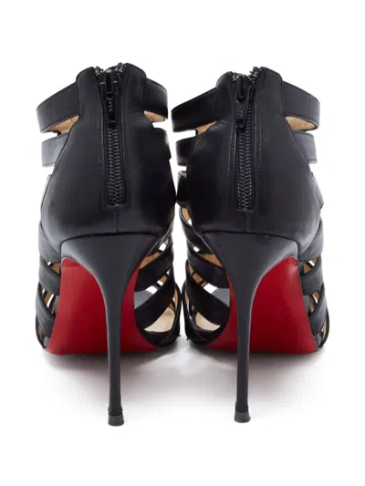 Pre-owned Christian Louboutin Denis Caged Heeled Sandals