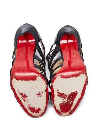 Pre-owned Christian Louboutin Denis Caged Heeled Sandals