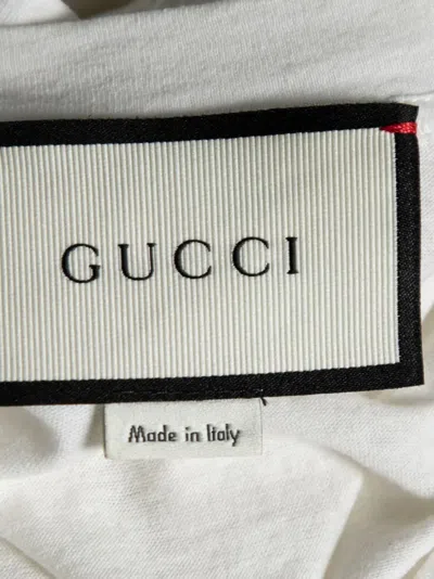 Pre-owned Gucci Floral-embroidered T-shirt