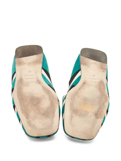 Pre-owned Sergio Rossi Vintage  Geometric-pattern Ballet Flats