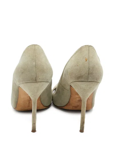 Pre-owned Manolo Blahnik  105mm Pointed-toe Suede Pumps