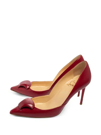 Pre-owned Christian Louboutin 80mm Leather Pumps
