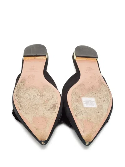 Pre-owned Aquazzura Powder Puff Pointed-toe Mules