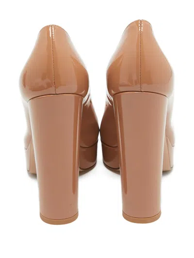 Pre-owned Gianvito Rossi 125mm Patent-leather Platform Pumps