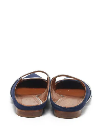 Pre-owned Malone Souliers  Maureen Suede Pointed-toe Ballet Flats