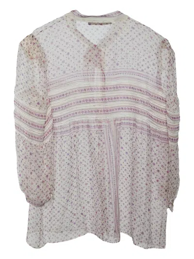 Pre-owned Roberto Cavalli Vintage Floral-print Button-up Blouse