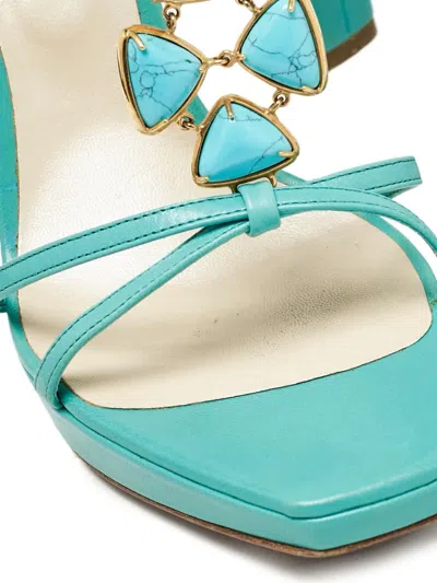 Pre-owned Dior 120mm Embellished-strap Sandals