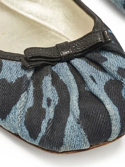 Pre-owned Dolce & Gabbana Leopard-print Ballet Flats