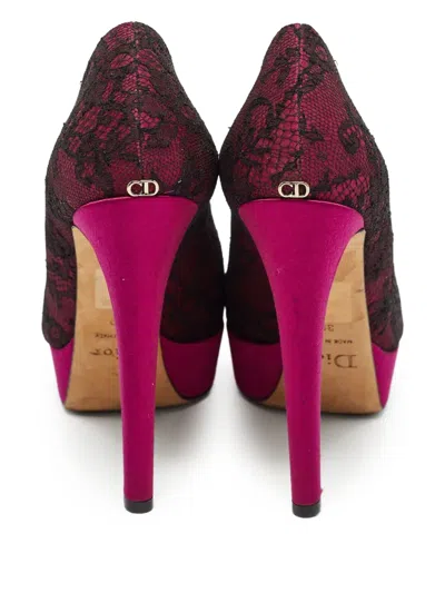 Pre-owned Dior 135mm Satin Heeled Pumps