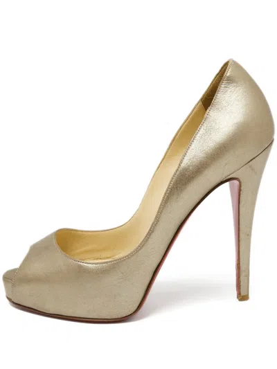 Pre-owned Christian Louboutin 120mm Metallic Pumps