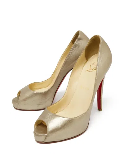 Pre-owned Christian Louboutin 120mm Metallic Pumps