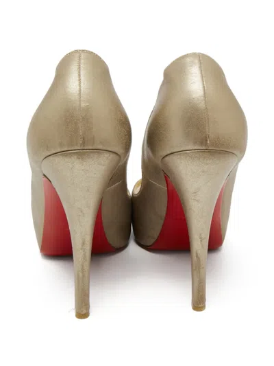 Pre-owned Christian Louboutin 120mm Metallic Pumps