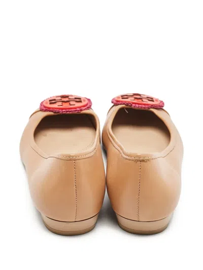 Pre-owned Tory Burch  Miller Fringed Ballet Flats