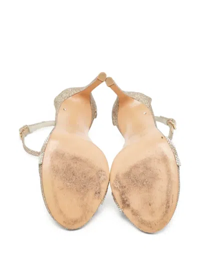 Pre-owned Stuart Weitzman  100mm Embellished Sandals