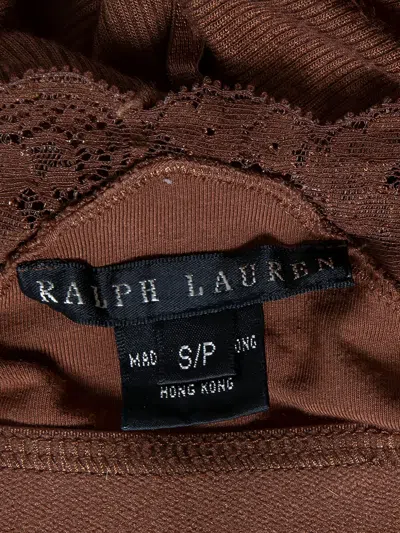 Pre-owned Polo Ralph Lauren Vintage Lace-trim Top