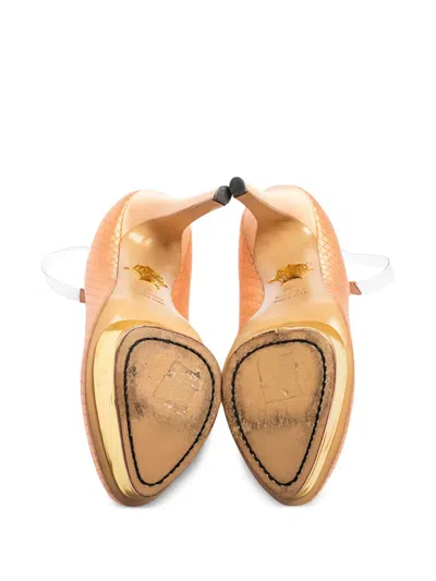 Pre-owned Charlotte Olympia Quilted Platform Ankle-strap Heels