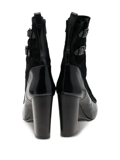 Pre-owned Tod's Vintage  105mm Buckle-embellished Ankle Boots
