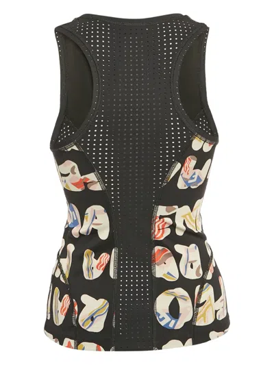 Pre-owned Fendi Logo-print Sleeveless Top