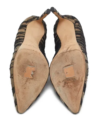 Pre-owned Jimmy Choo 80mm Point D'esprit Tulle Pumps