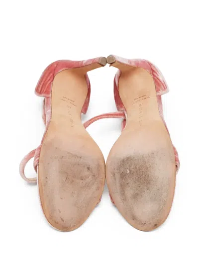 Pre-owned Chloé 130mm Velvet Ankle-strap Sandals