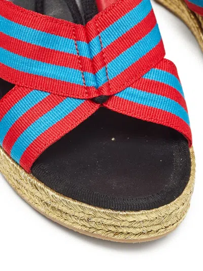 Pre-owned Marc Jacobs Vintage  90mm Wedge Espadrilles In Black