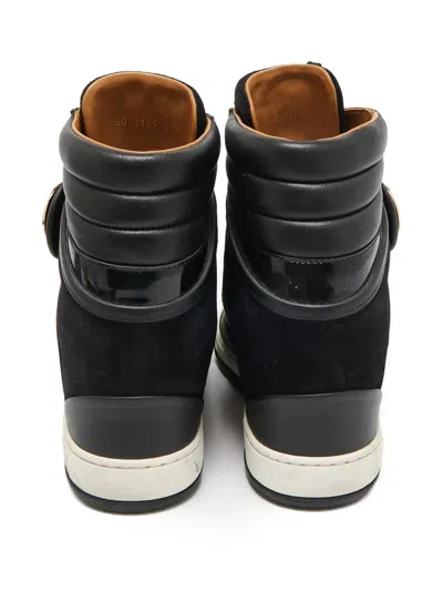 Pre-owned Louis Vuitton Logo-plaque Leather Sneakers