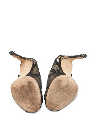 Pre-owned Jimmy Choo 100mm Shar Slingback Pumps