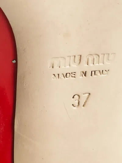 Pre-owned Miu Miu Bow-detailing Leather Pumps