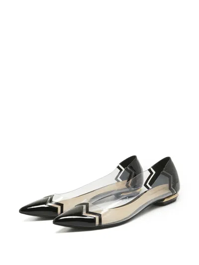 Pre-owned Nicholas Kirkwood  Clear Panel Pointed Pumps