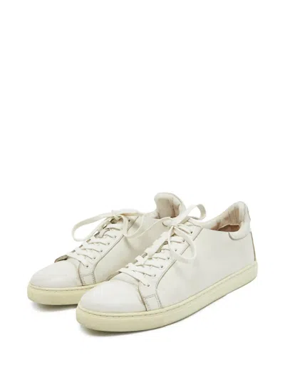 Pre-owned Sophia Webster Bibi Butterfly Embellished Leather Sneakers