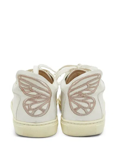 Pre-owned Sophia Webster Bibi Butterfly Embellished Leather Sneakers
